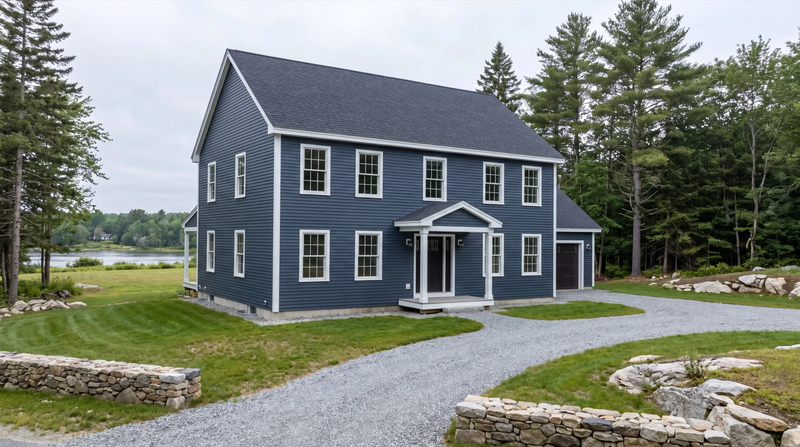 finished exterior siding on an Augusta custom home