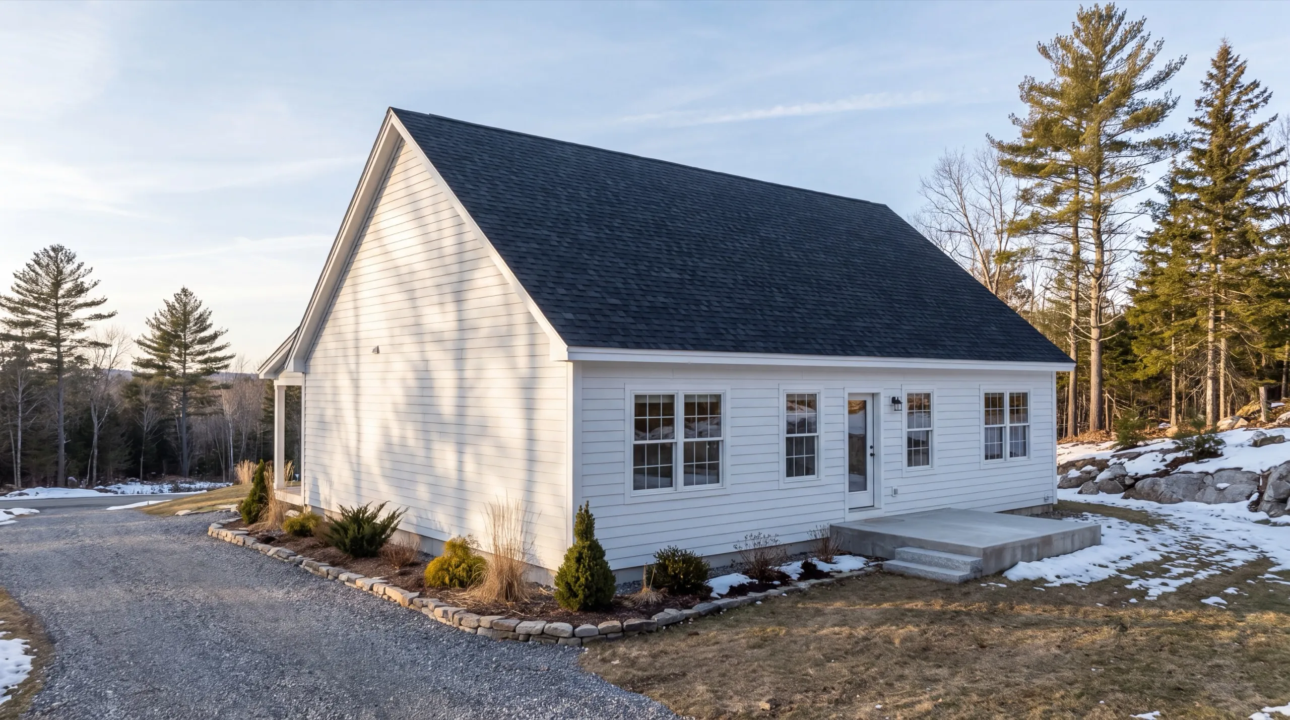 finished custom home exterior in Farmingdale