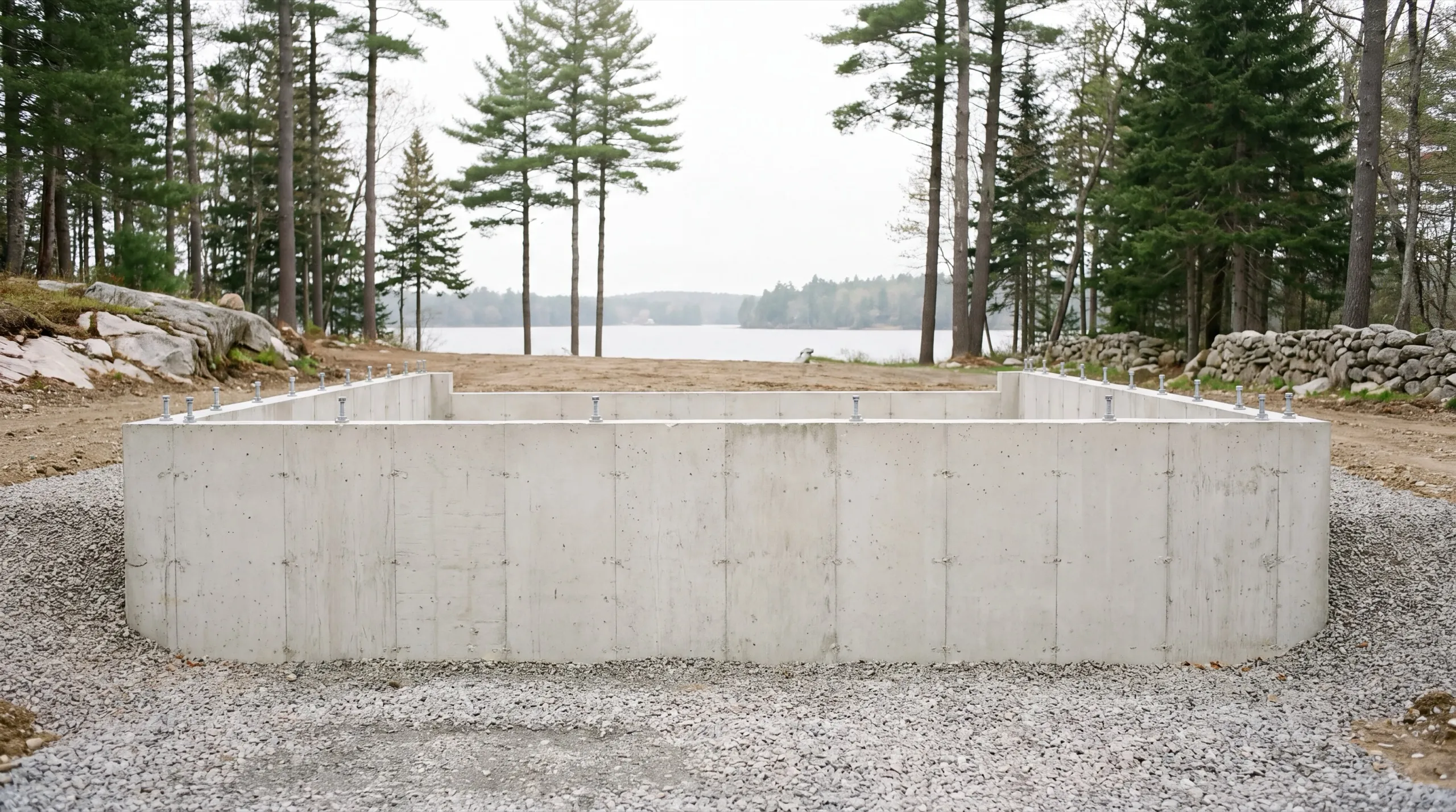 foundation pour for a custom home in Jefferson