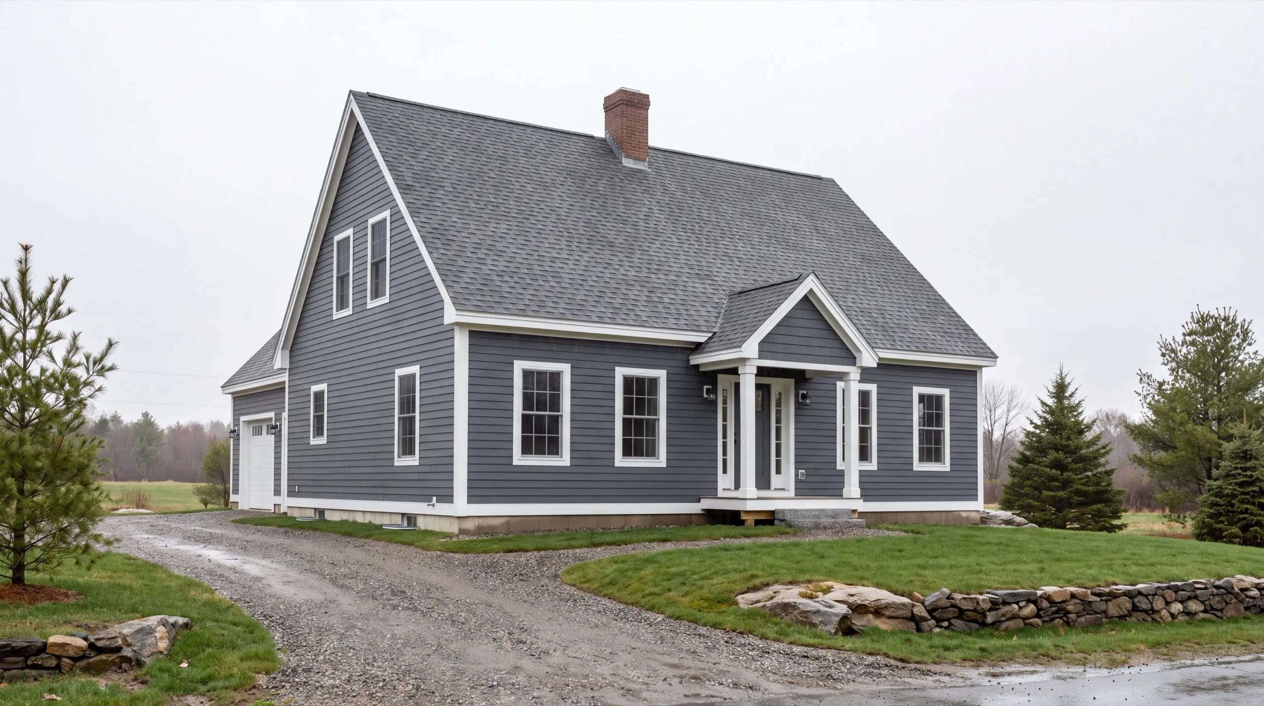 finished custom home exterior in Sidney