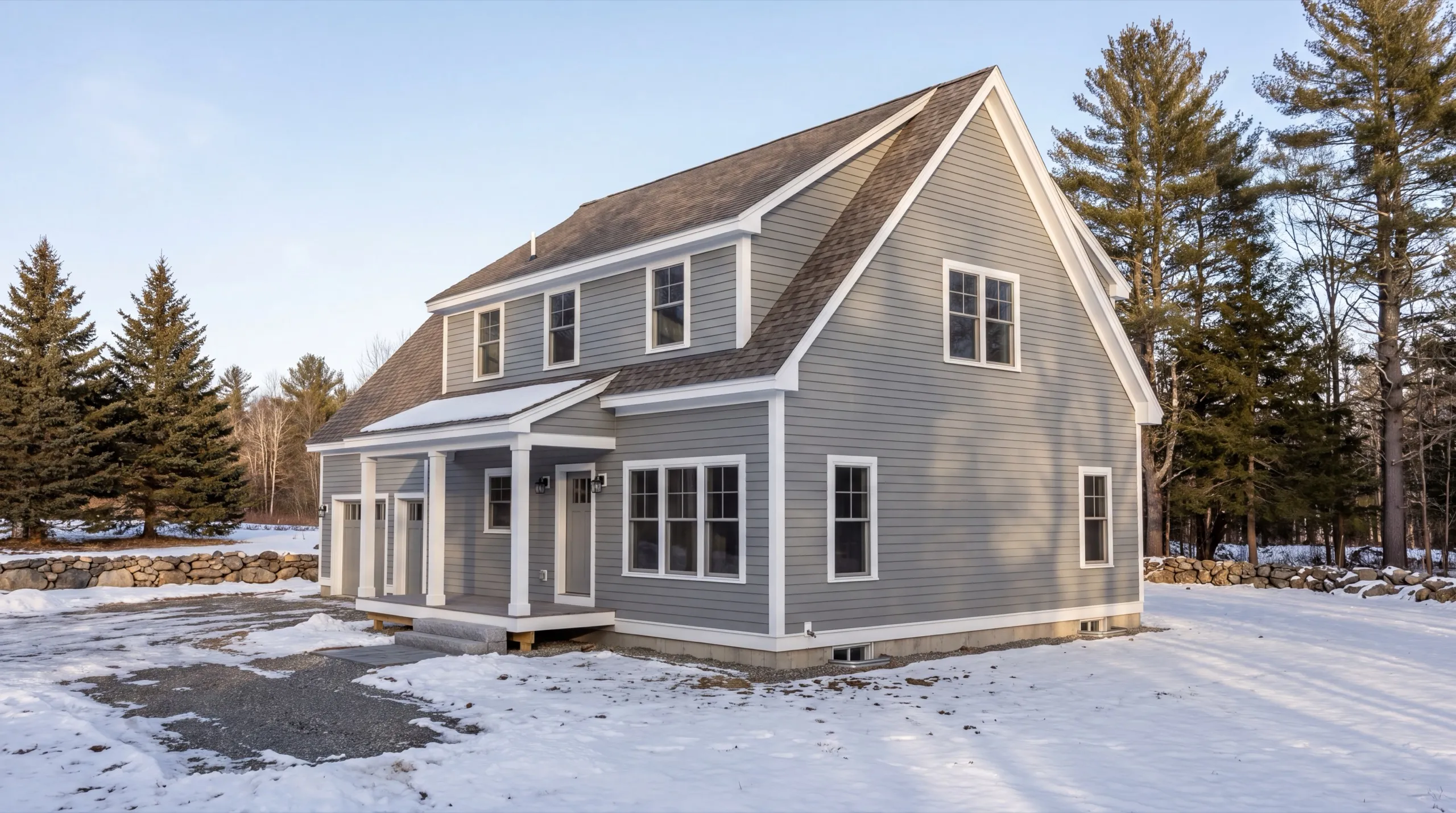 finished custom home exterior in Winthrop