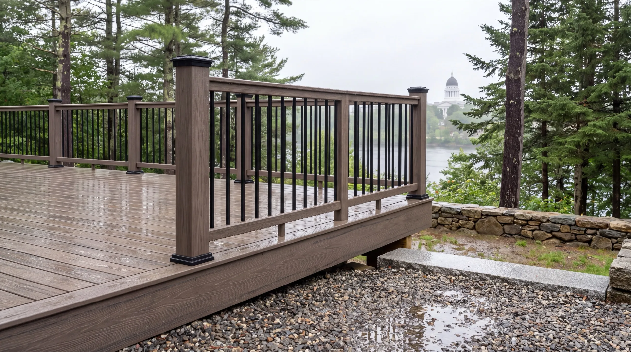 deck railing installation in Augusta