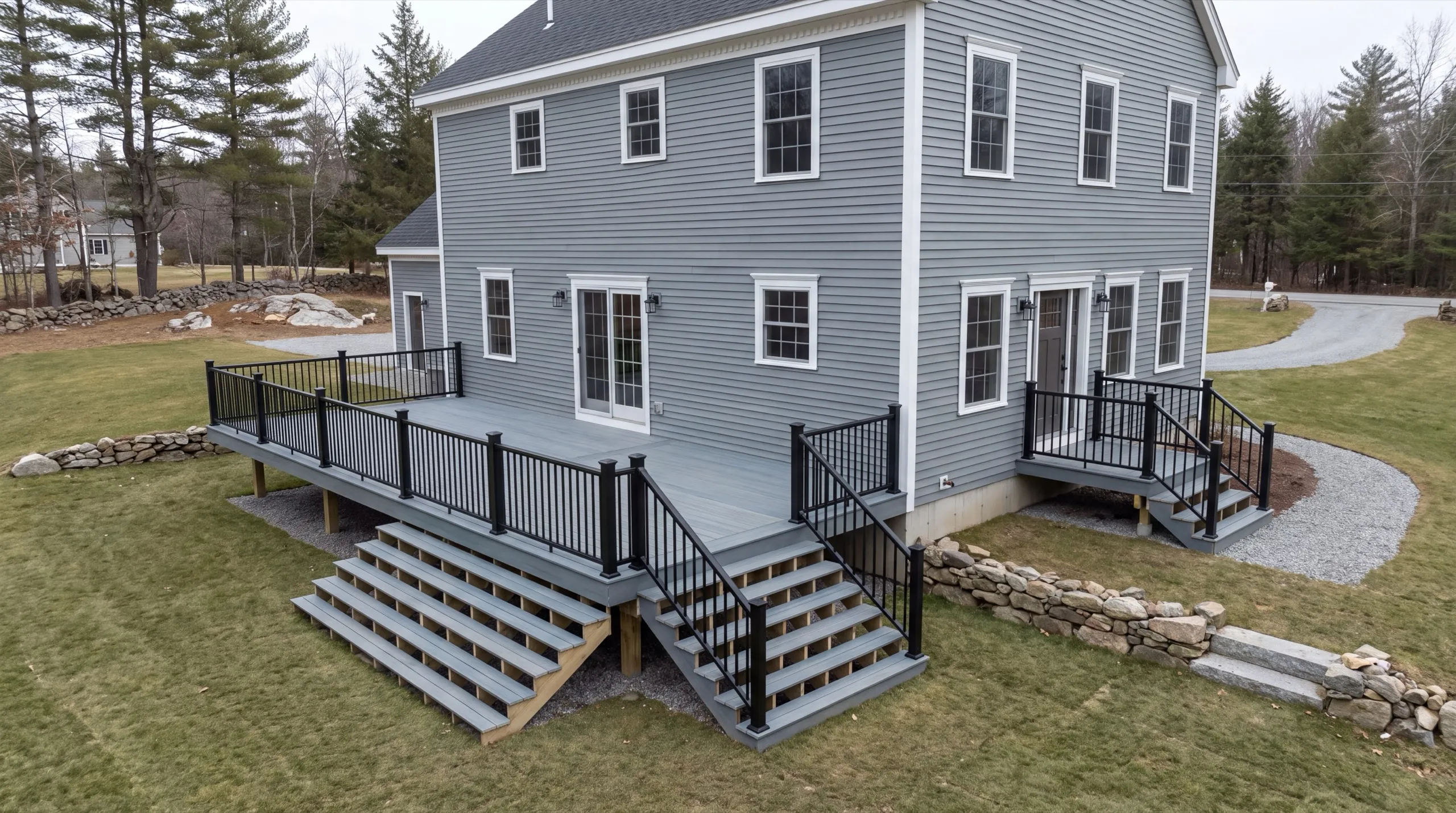 finished deck exterior on a Litchfield home