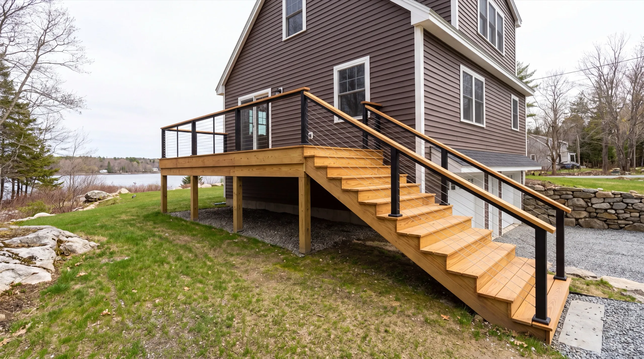 finished deck exterior on a Richmond home