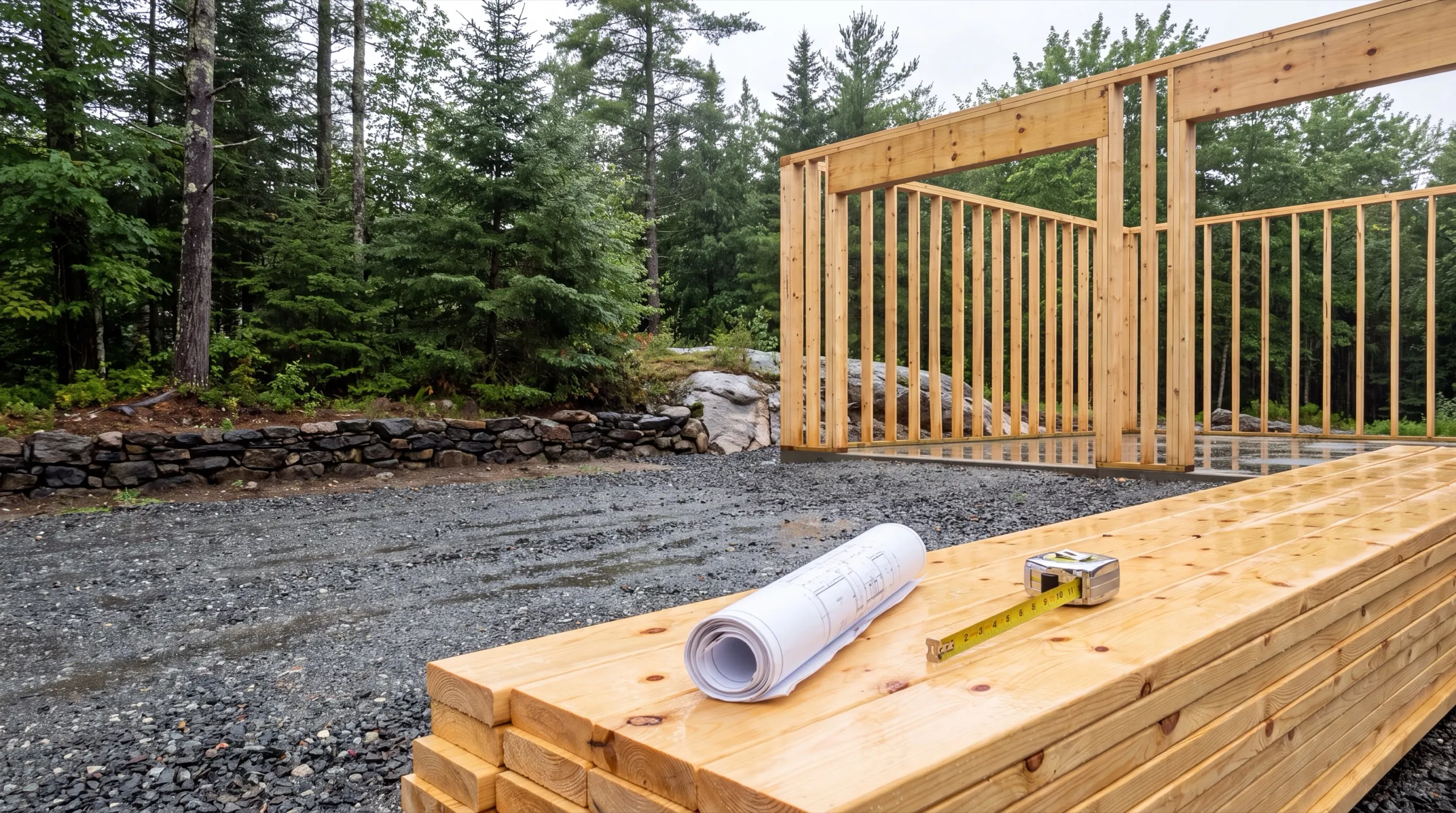 garage pricing consultation for a West Gardiner homeowner