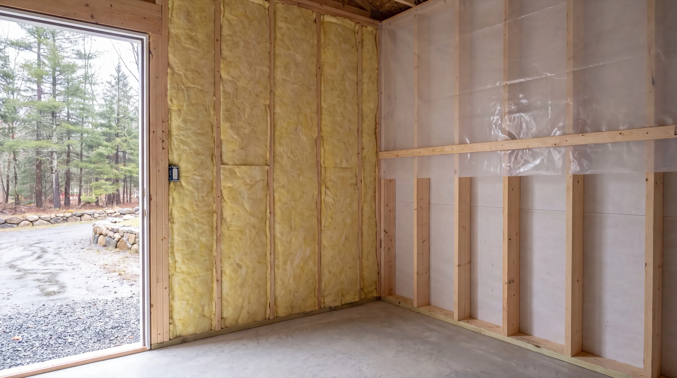 insulation and drywall upgrade during a Gardiner garage remodel