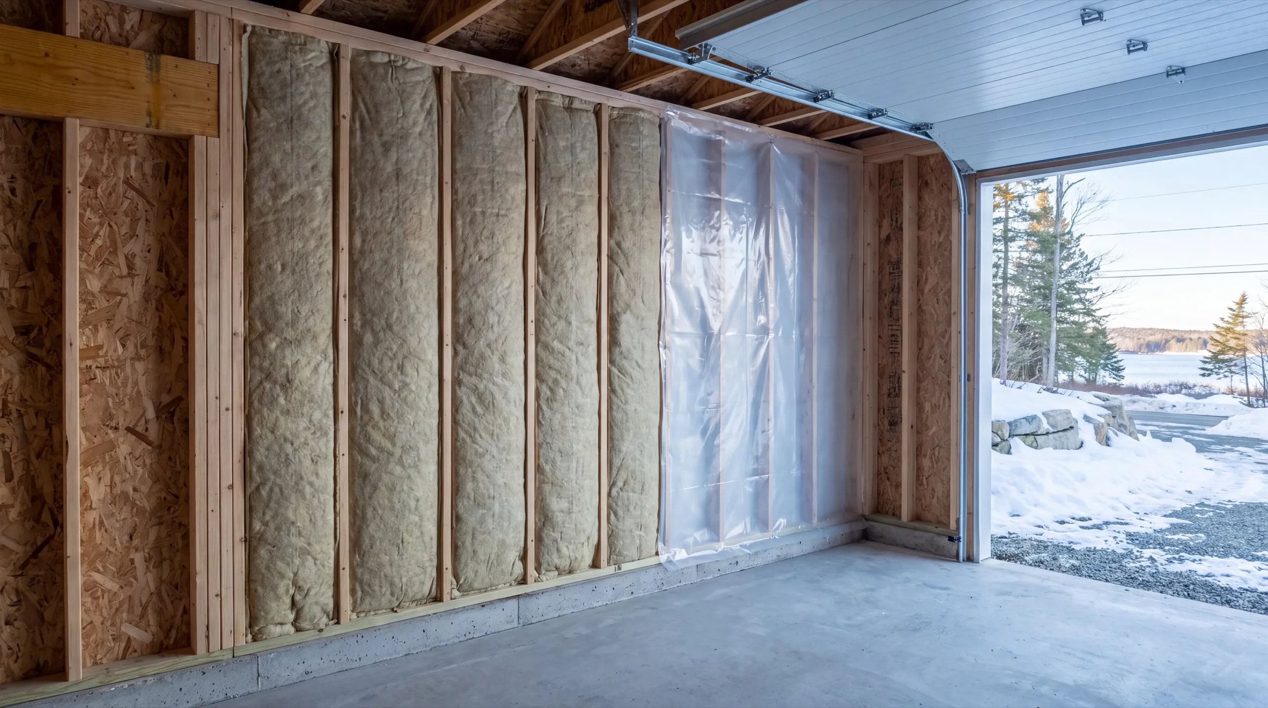 insulation and drywall upgrade during a Jefferson garage remodel