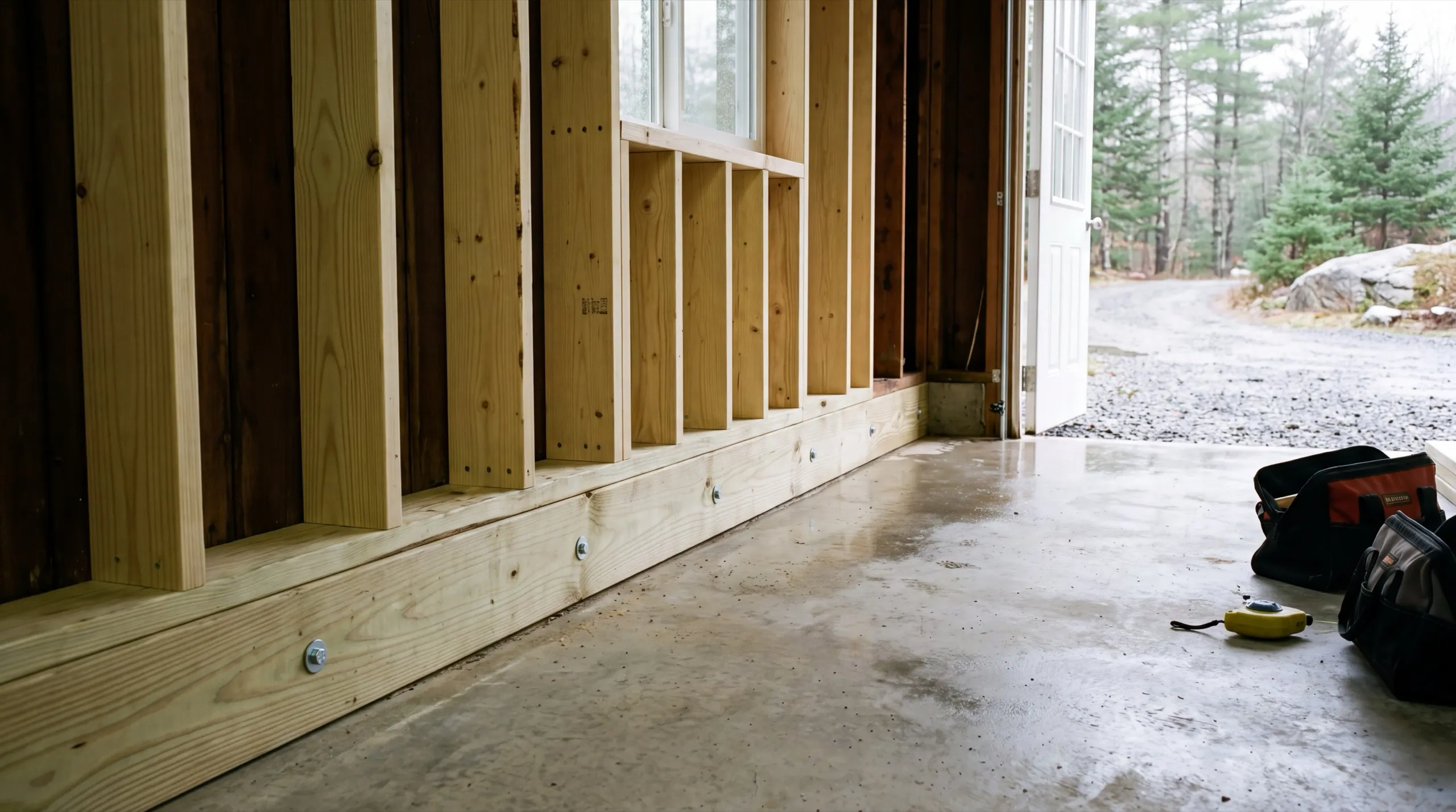 structural repair to a Litchfield garage foundation