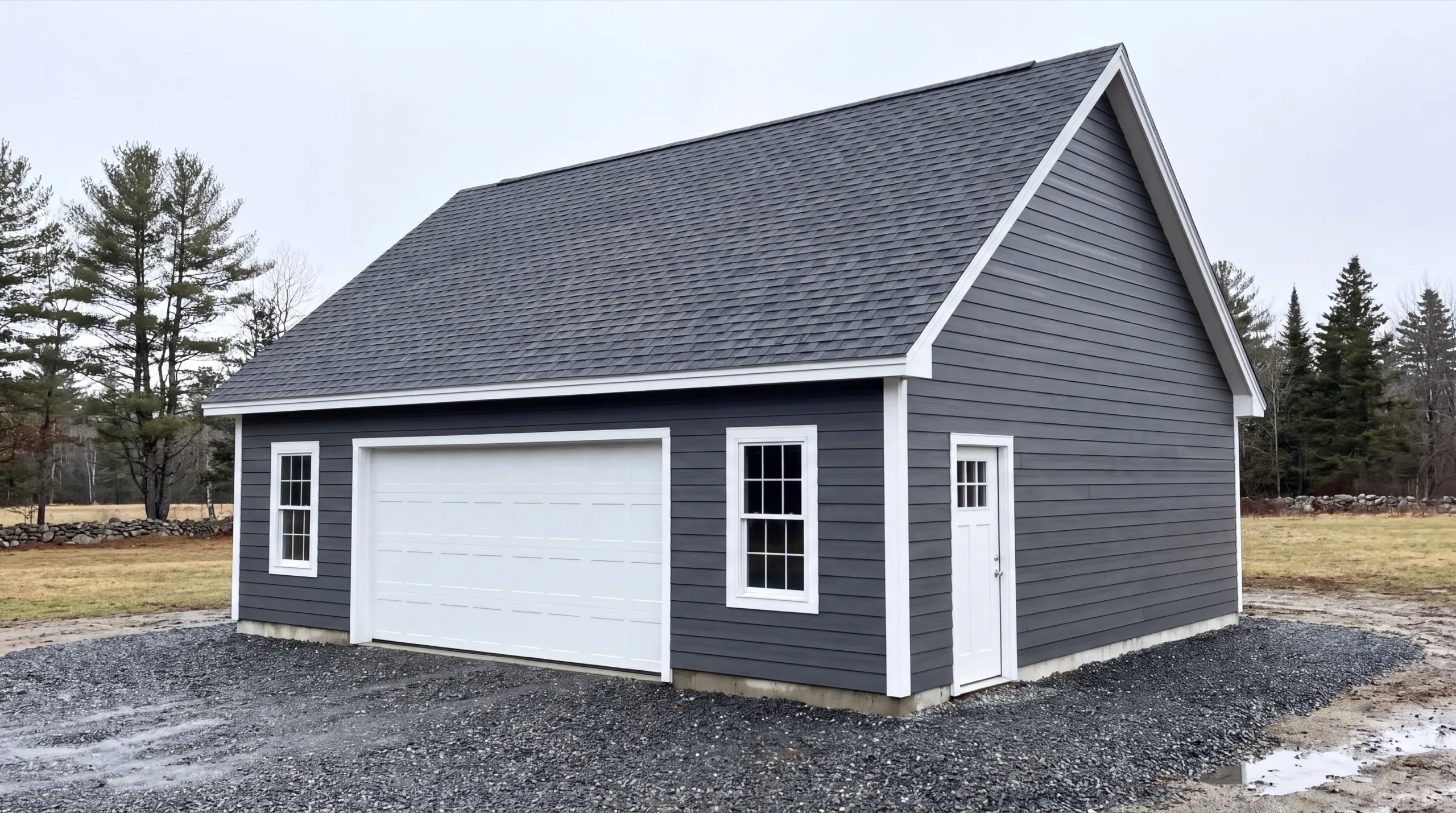 three-bay garage conversion in Litchfield