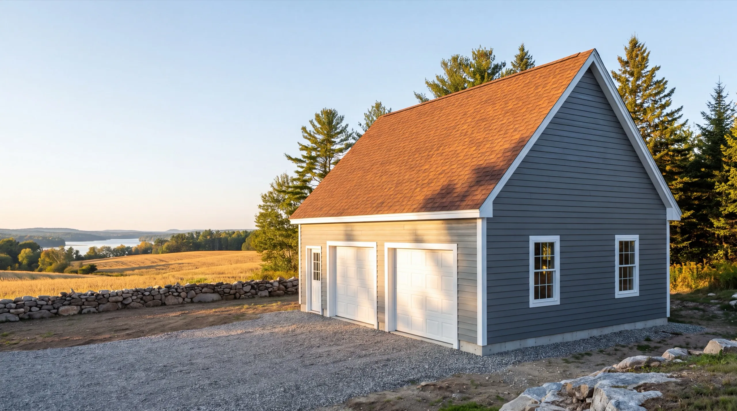 garage conversion on inland Pittston farmland