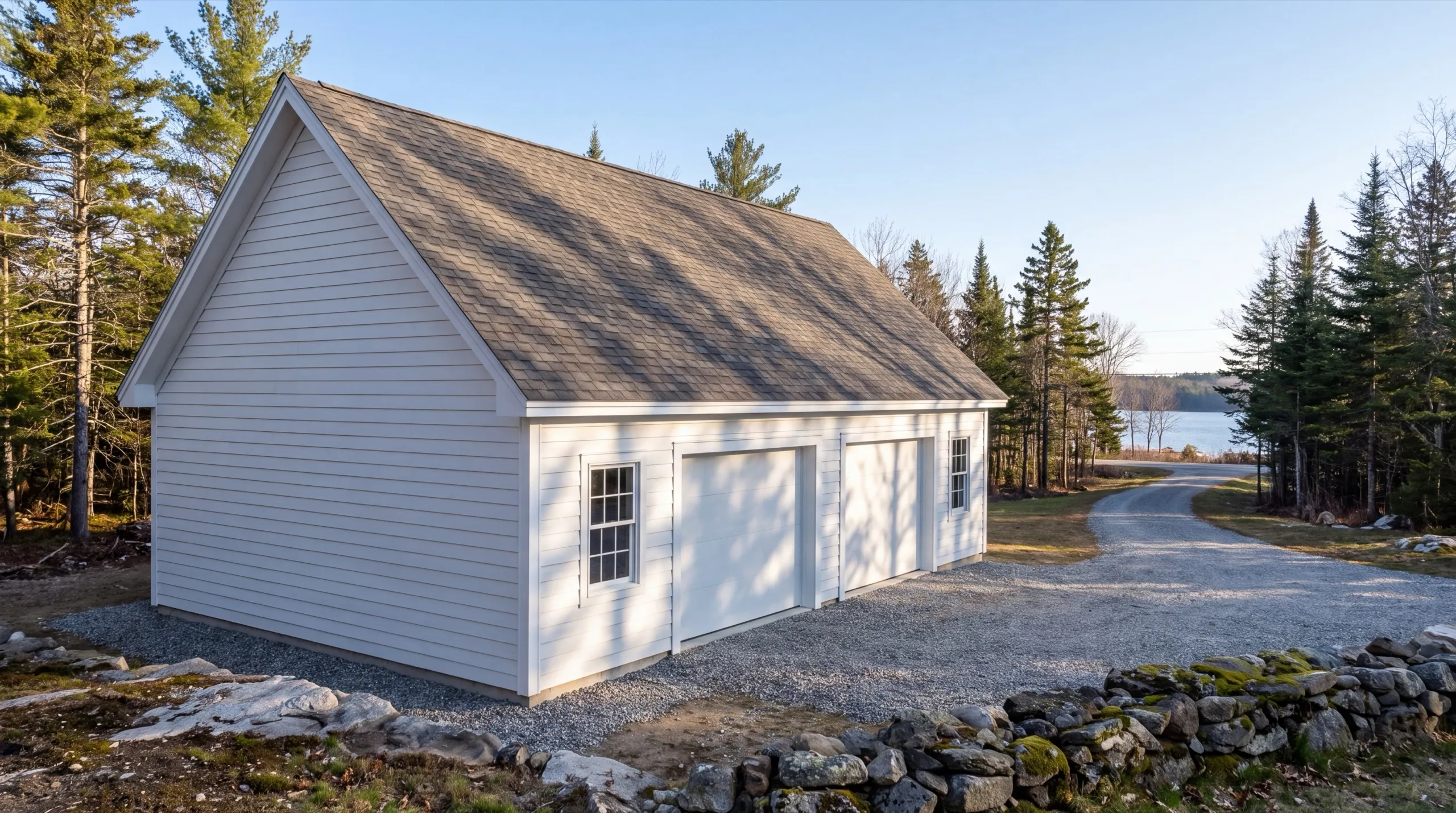 garage remodel near China Lake in Vassalboro