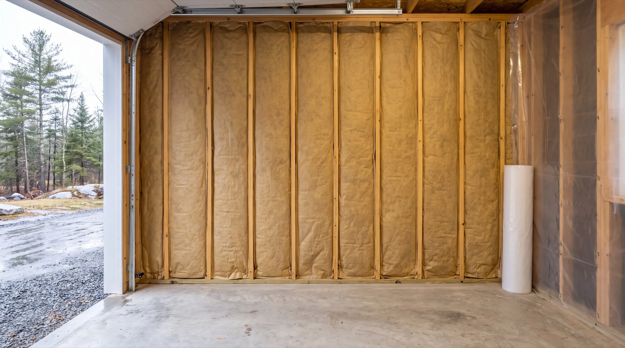 insulation and drywall upgrade during a Winthrop garage remodel