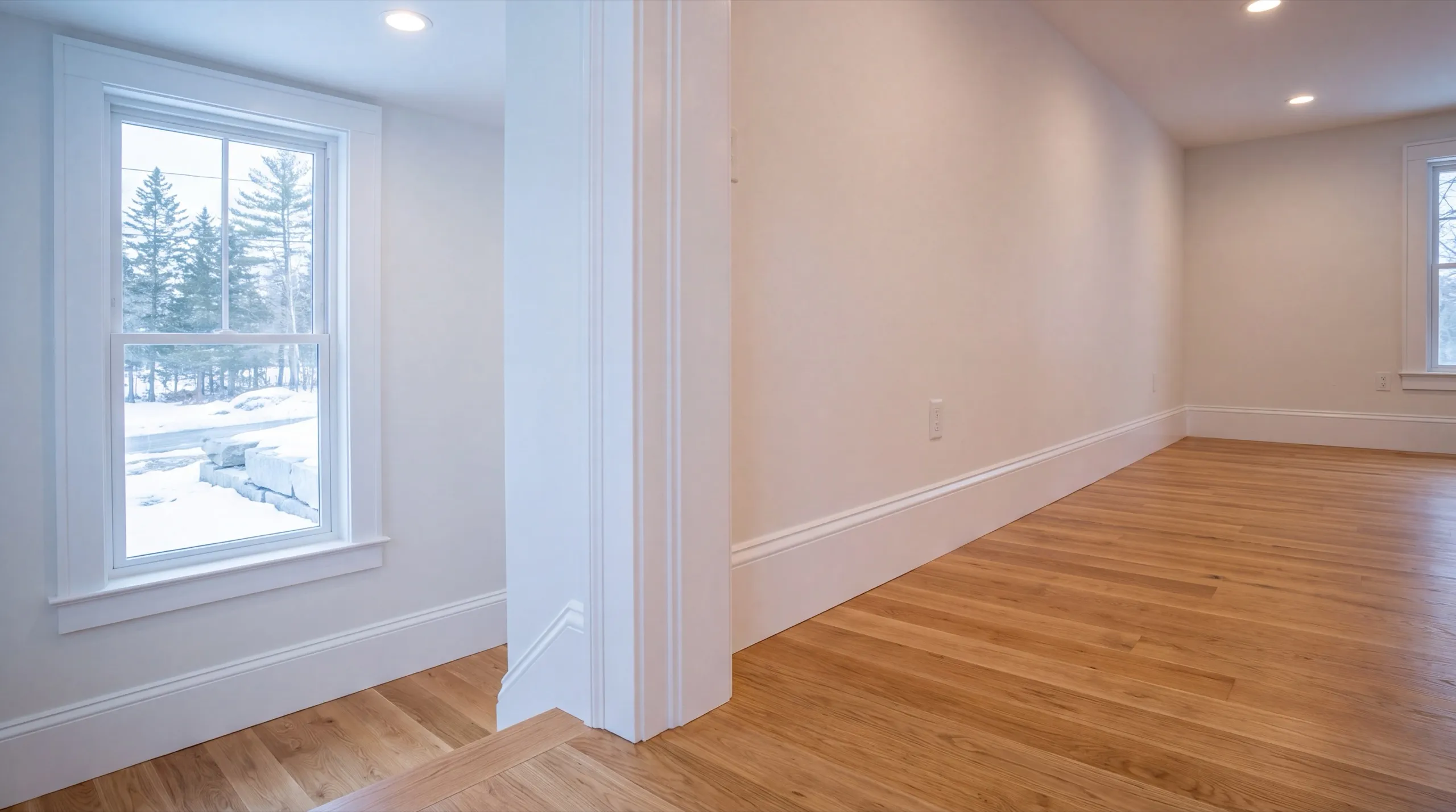 finish carpentry during a Central Maine remodel
