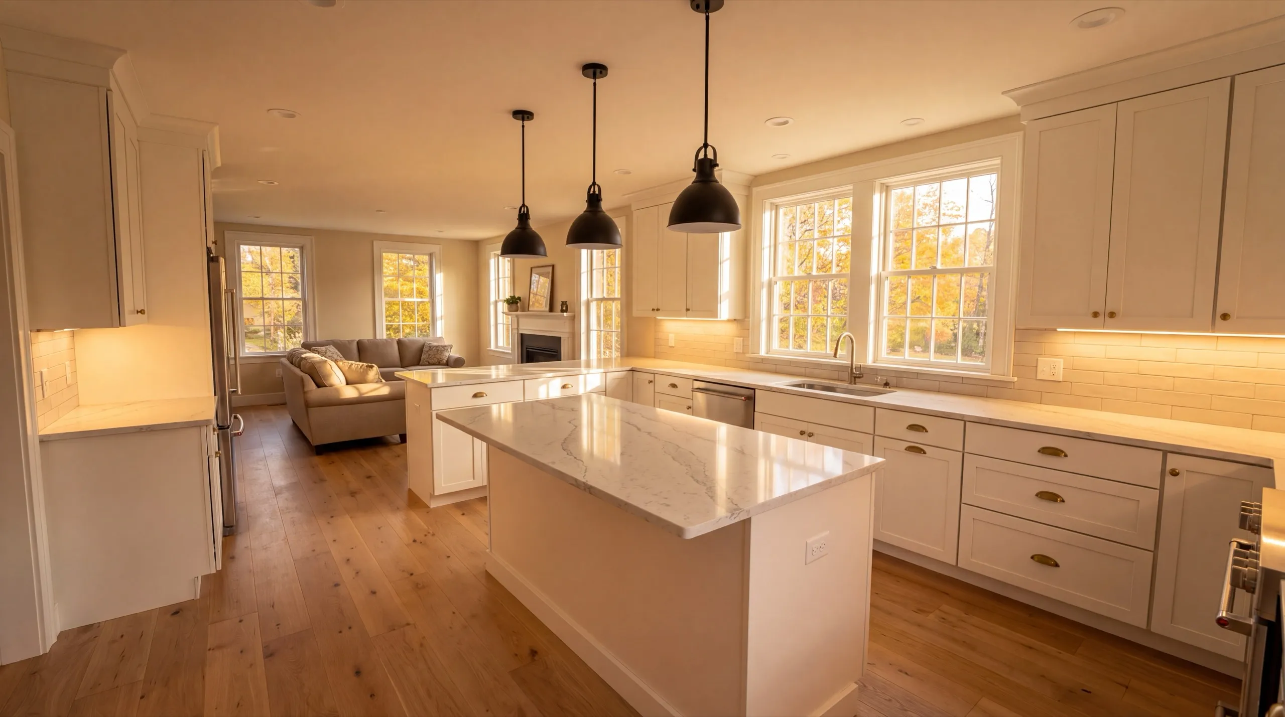 remodeling in Gardiner, ME, kitchen renovation in progress