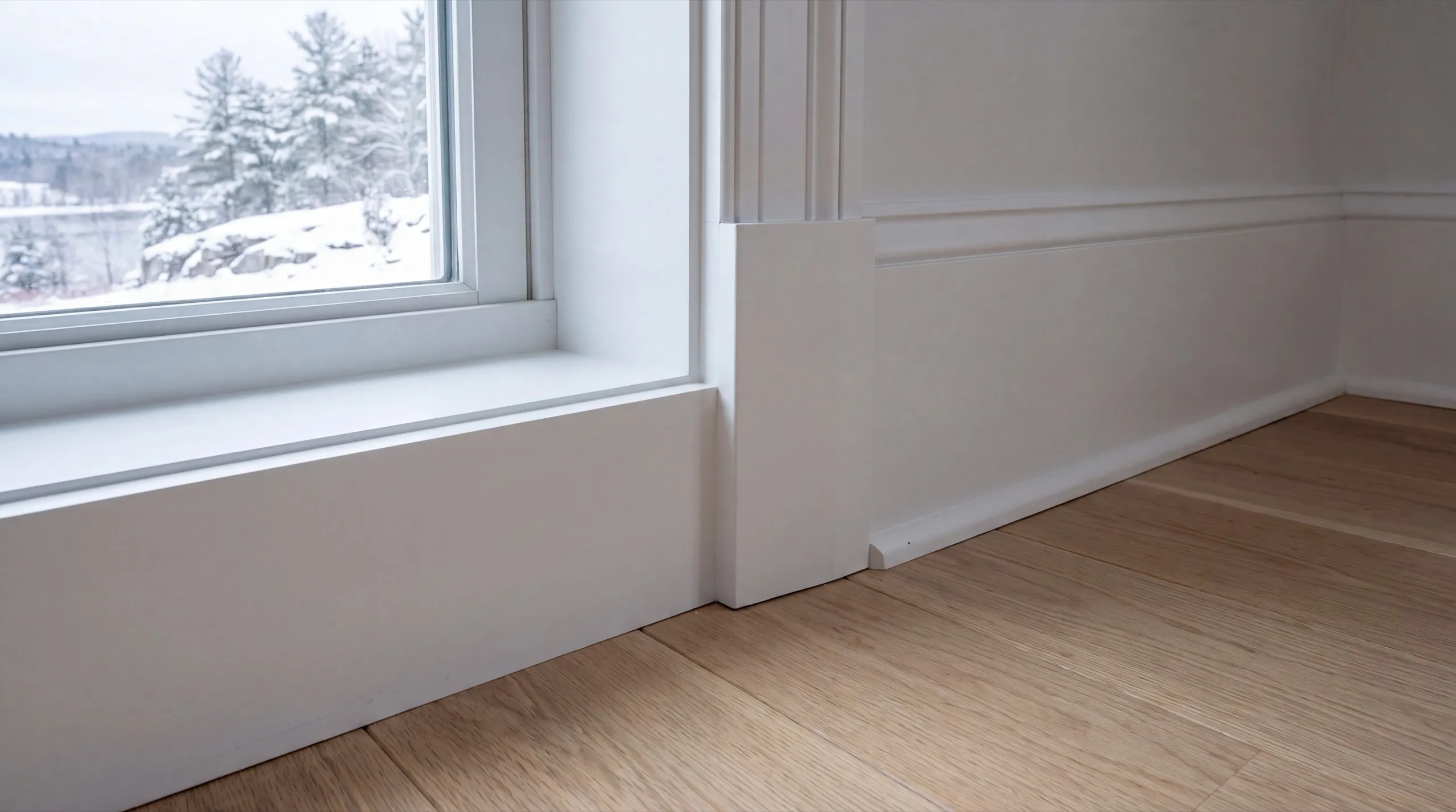 finish carpentry during a Hallowell remodel