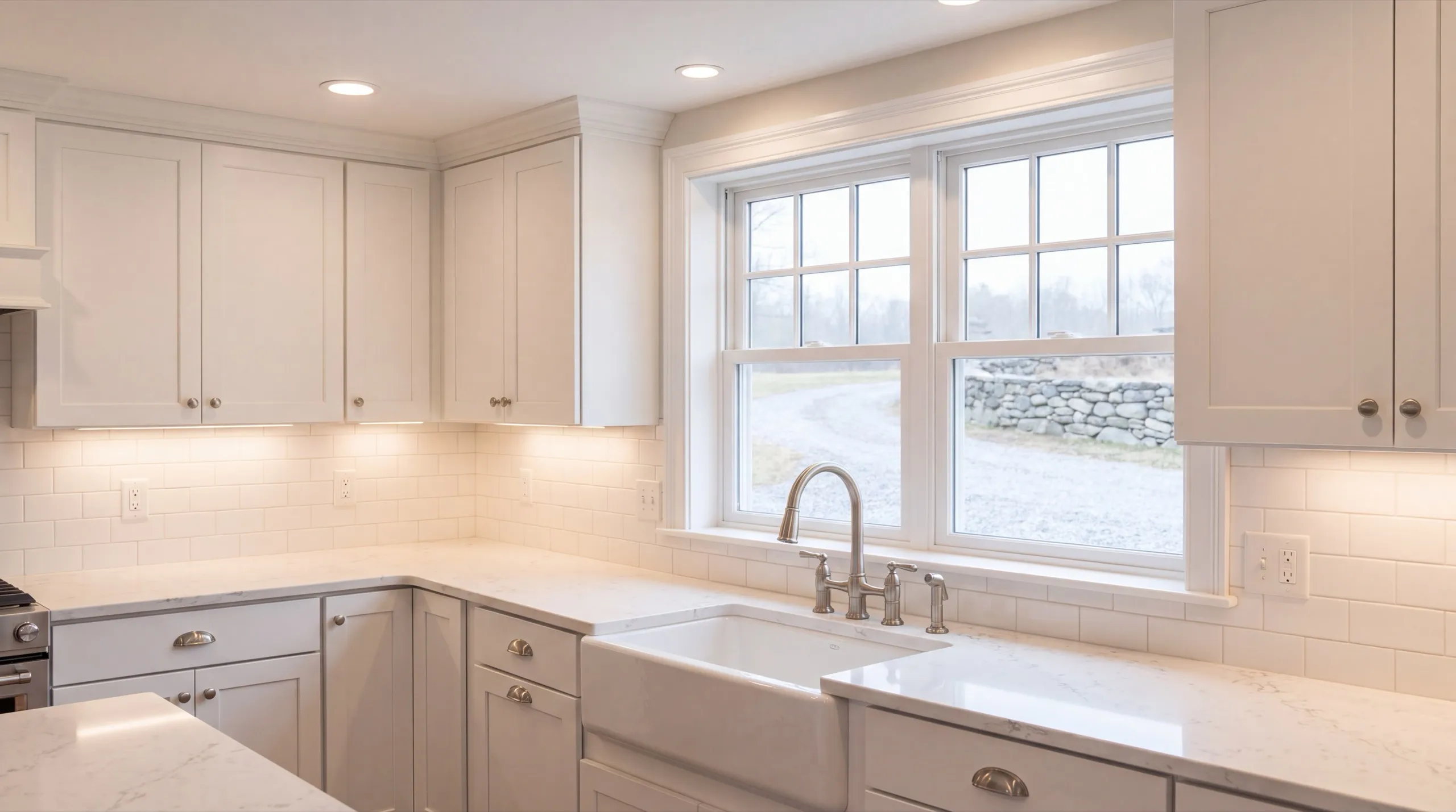 kitchen remodel in a Whitefield farmhouse