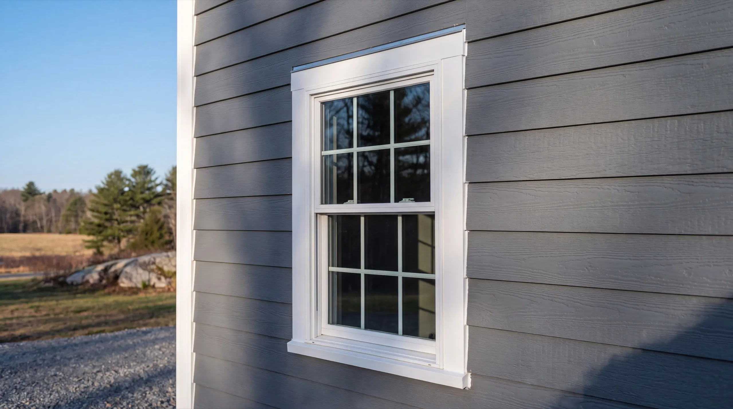 trim and flashing detail on a Litchfield siding job