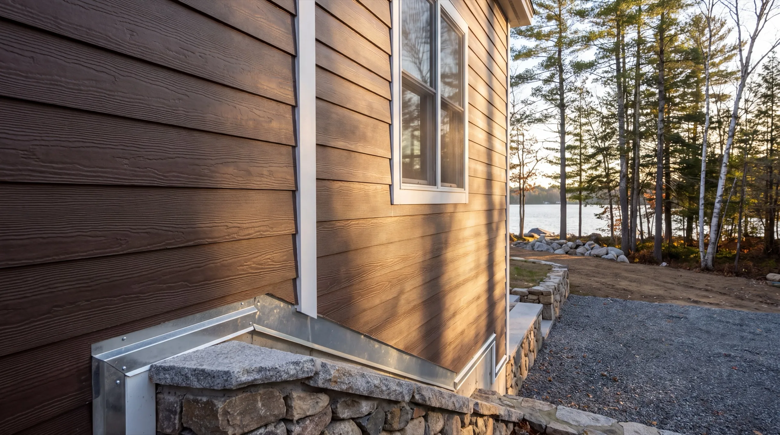 trim and flashing detail on a Manchester siding job