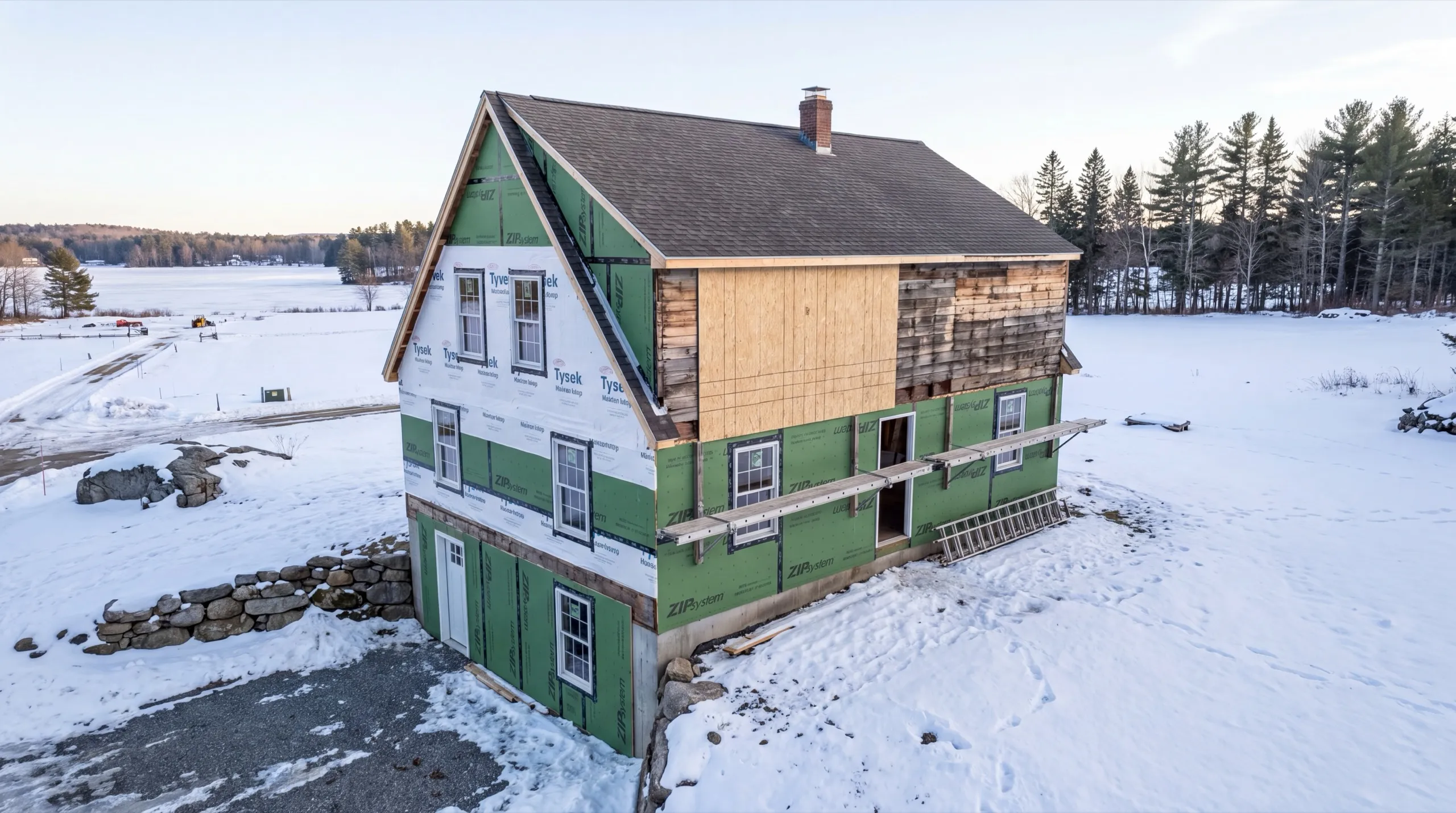 old siding removal on a Monmouth home