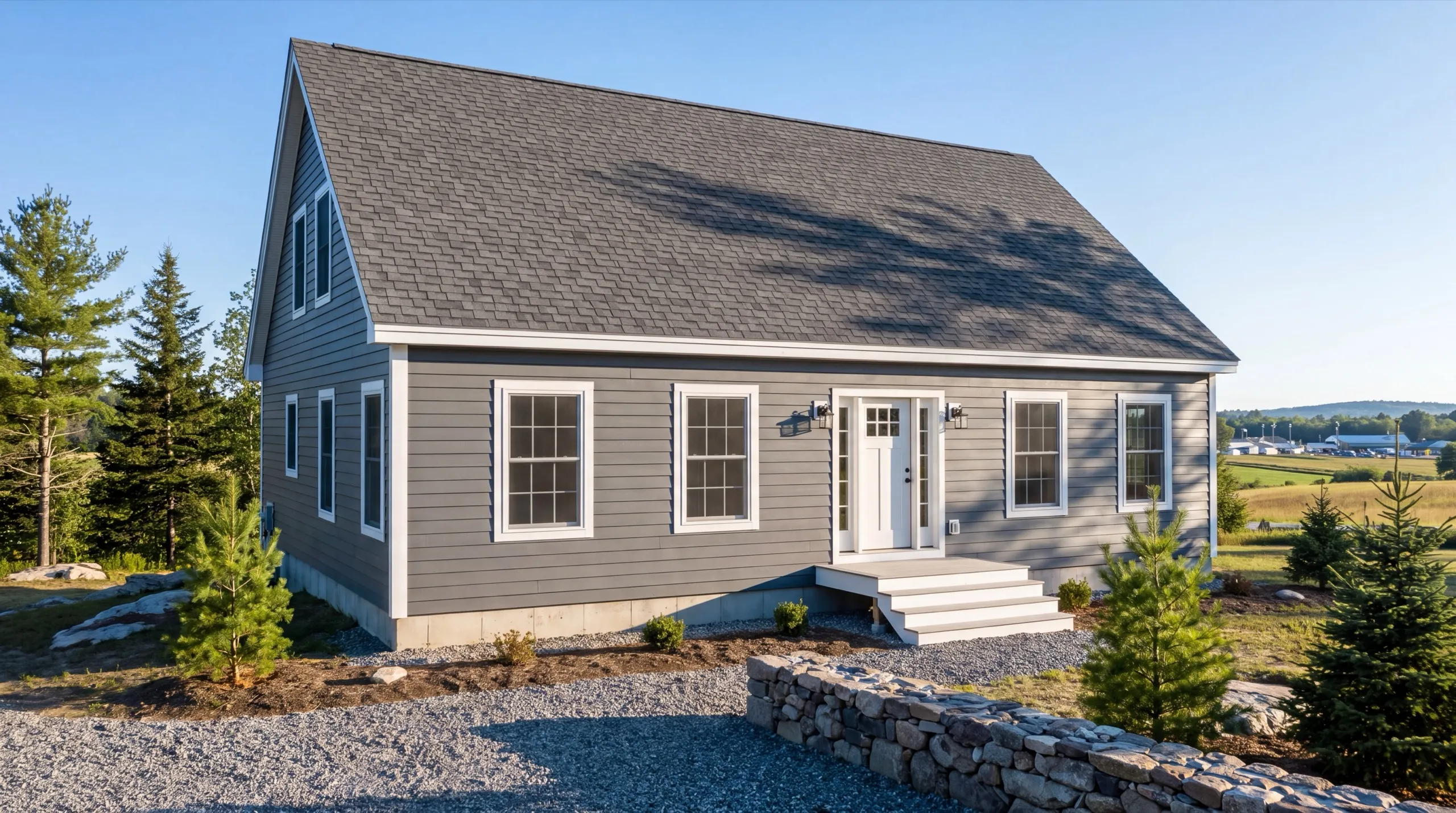 siding contractor in Windsor, ME installing fiber-cement siding